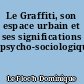 Le Graffiti, son espace urbain et ses significations psycho-sociologiques
