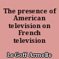 The presence of American television on French television