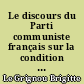 Le discours du Parti communiste français sur la condition féminine (1970-1976)