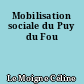 Mobilisation sociale du Puy du Fou