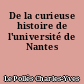 De la curieuse histoire de l'université de Nantes
