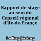 Rapport de stage au sein du Conseil régional d'île-de-Françe
