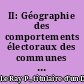 II: Géographie des comportements électoraux des communes littorales de l'ouest : l'exemple de la commune de la Loire-Atlantique et du Morbihan