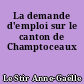 La demande d'emploi sur le canton de Champtoceaux