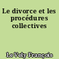 Le divorce et les procédures collectives