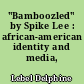 "Bamboozled" by Spike Lee : african-american identity and media, misrepresentations