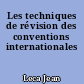 Les techniques de révision des conventions internationales