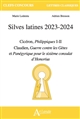 Silves latines 2023-2024 : Cicéron, "Philippiques" I-II ; Claudien, "Guerre contres les Gètes", et "Panégyrique pour le sixième consulat d'Honorius"
