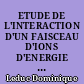 ETUDE DE L'INTERACTION D'UN FAISCEAU D'IONS D'ENERGIE MOYENNE AVEC UNE COUCHE MINCE