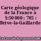 Carte géologique de la France à 1:50 000 : 785 : Brive-la-Gaillarde
