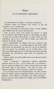 Hegel et la société