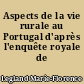 Aspects de la vie rurale au Portugal d'après l'enquête royale de 1258