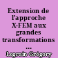 Extension de l'approche X-FEM aux grandes transformations pour la fissuration des milieux hyperélastiques