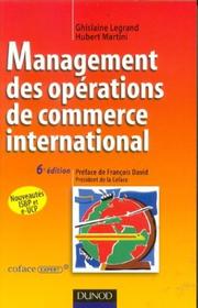 Management des opérations de commerce international : [manuel]