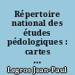 Répertoire national des études pédologiques : cartes des sols et cartes d'application réalisées en France jusqu'en 1976