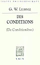Des conditions : = De conditionibus