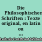 Die 	Philosophischen Schriften : Texte original, en latin ou en français : V : Leibniz und Locke