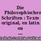 Die 	Philosophischen Schriften : Texte original, en latin ou en français : VI : Essais de théodicée : Philosophische Abhandlungen. 1702-1716