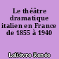 Le théâtre dramatique italien en France de 1855 à 1940
