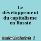Le développement du capitalisme en Russie