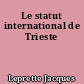 Le statut international de Trieste