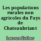 Les populations rurales non agricoles du Pays de Chateaubriant