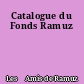Catalogue du Fonds Ramuz