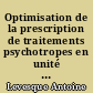 Optimisation de la prescription de traitements psychotropes en unité cognitivo-comportementale : l'UCC du CHU de Nantes