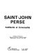 Saint-John Perse : antillanité et universalité : colloque, Pointe-à-Pitre, 30 mai-1er juin 1987