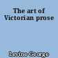 The art of Victorian prose