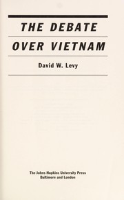 The debate over Vietnam