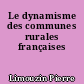 Le dynamisme des communes rurales françaises