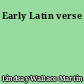 Early Latin verse