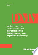 Introduction to coding theory and algebraic geometry
