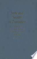 State and society in transition : the politics of institutional reform in the eastern townships 1838-1852