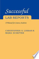 Successful lab reports : a manual for science students