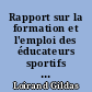 Rapport sur la formation et l'emploi des éducateurs sportifs dans les Pays de la Loire