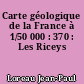 Carte géologique de la France à 1/50 000 : 370 : Les Riceys