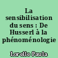 La sensibilisation du sens : De Husserl à la phénoménologie française