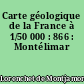 Carte géologique de la France à 1/50 000 : 866 : Montélimar