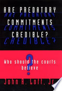 Are predatory commitments credible? : who should the courts believe?