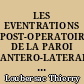LES EVENTRATIONS POST-OPERATOIRES DE LA PAROI ANTERO-LATERALE DE L'ABDOMEN TRAITEES PAR PROTHESE ABDOMINALE : A PROPOS DE 155 CAS