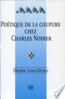 Poétique de la coupure chez Charles Nodier