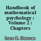 Handbook of mathematical psychology : Volume 2 : Chapters 9-14