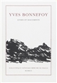 Yves Bonnefoy : exposition : Bibliothèque nationale, Paris, 9 octobre-30 novembre 1992