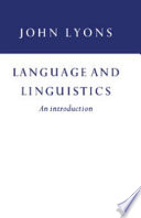 Language and linguistics : an introduction