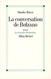 La conversation de Bolzano : roman