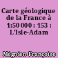 Carte géologique de la France à 1:50 000 : 153 : L'Isle-Adam
