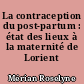 La contraception du post-partum : état des lieux à la maternité de Lorient