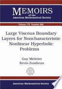 Large viscous boundary layers for noncharacteristic nonlinear hyperbolic problems